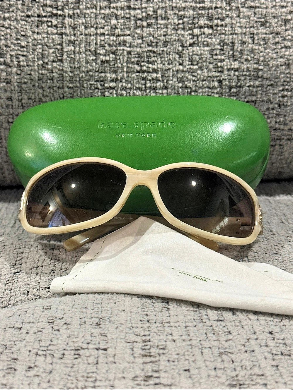 Kate Spade Esther/S Crystal Detail Sunglasses Cream